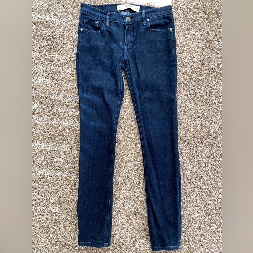 Abercrombie & Fitch Skinny stretch blue jeans denim women's W27